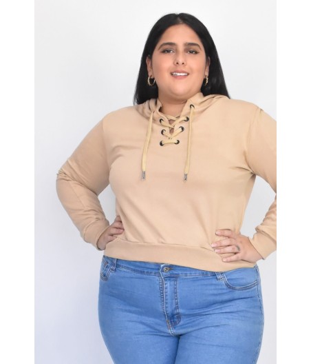 CROP TOP RING CAMEL