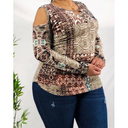 BLUSA RAQUEL JASPEADA