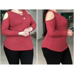 BLUSA RAQUEL VINO