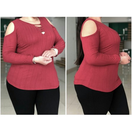 BLUSA RAQUEL VINO