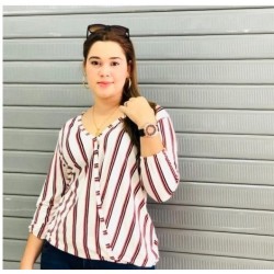 BLUSA SAYLOR BLANCO RAYAS NEGRO ROJO